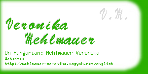 veronika mehlmauer business card